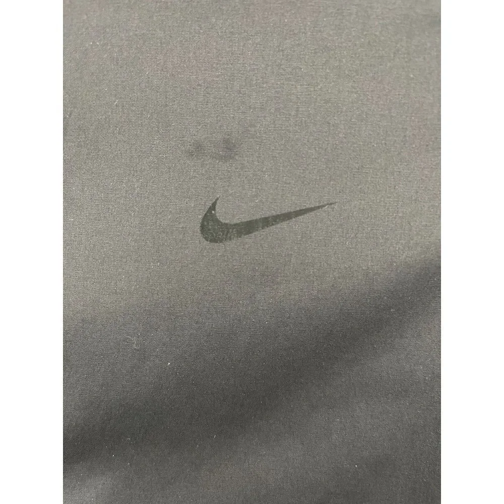 VTG NIKE Men's Full Zip Windbreaker Jacket XXL Black Logo Zip Sides‎